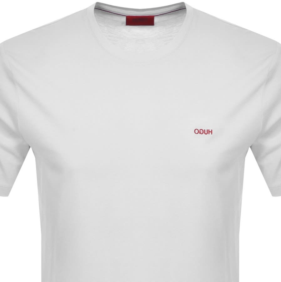 Alternative Image for ProductHUGO Dero203 Crew Neck Short Sleeve T Shirt White2